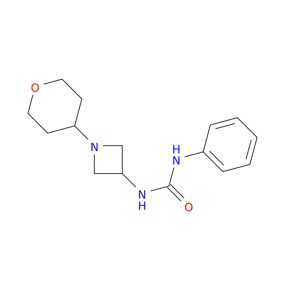 3-[1-(oxan-4-yl)azetidin-3-yl]-1-phenylurea