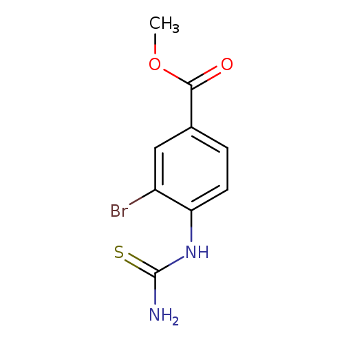 methyl 3-bromo-4-(carbamothioylamino)benzoate