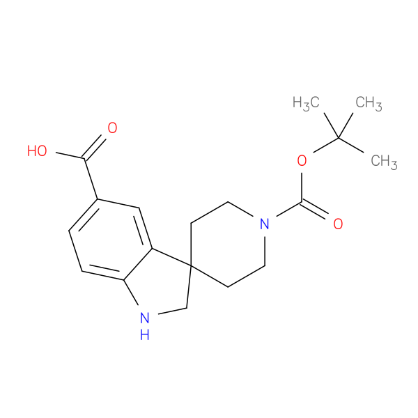 1'-(tert-Butoxycarbonyl)spiro[indoline-3,4'-piperidine]-5-carboxylic acid