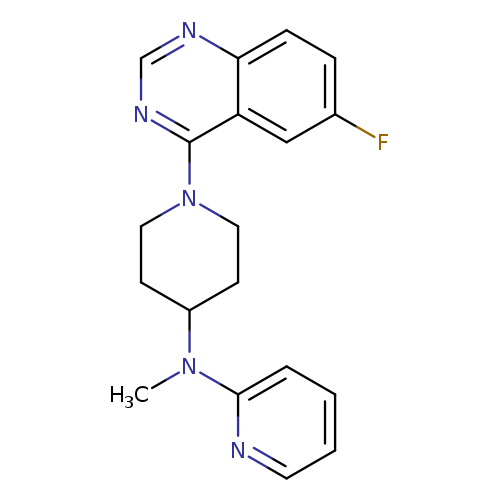 N-[1-(6-fluoroquinazolin-4-yl)piperidin-4-yl]-N-methylpyridin-2-amine