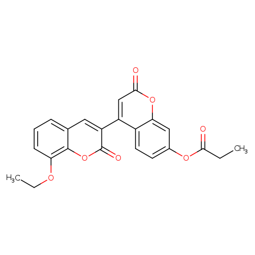 8-ethoxy-2,2'-dioxo-2H,2'H-[3,4'-bichromene]-7'-yl propanoate