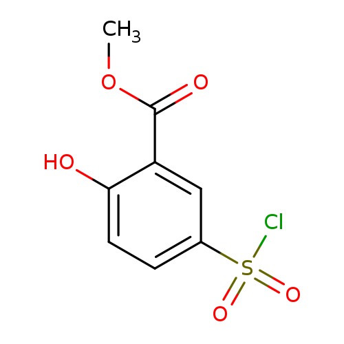 Benzoic acid, 5-(chlorosulfonyl)-2-hydroxy-, methyl ester