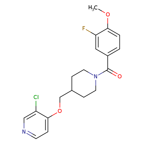 3-chloro-4-{[1-(3-fluoro-4-methoxybenzoyl)piperidin-4-yl]methoxy}pyridine