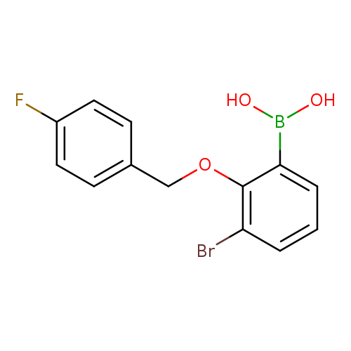 3-Bromo-2-(4'-fluorobenzyloxy)phenylboronic acid