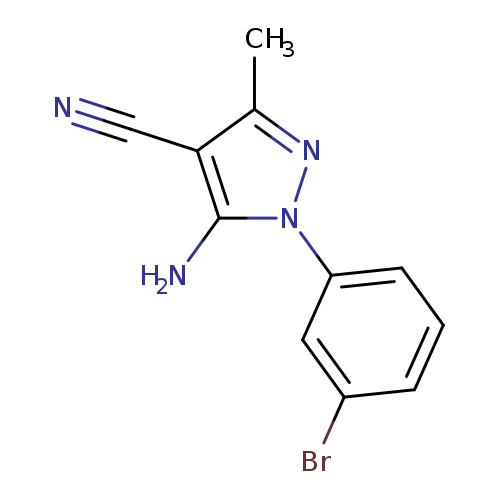 5-Amino-1-(3-bromophenyl)-4-cyano-3-methylpyrazole