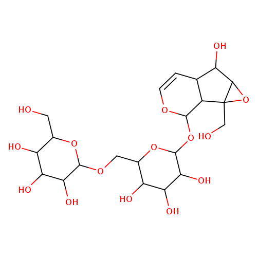 [(1aS,1bα,5aα,6aβ)-1a,1b,2,5a,6,6a-Hexahydro-6α-hydroxy-1aβ-(hydroxymethyl)oxireno[4,5]cyclopenta[1,2-c]pyran-2α-yl]6-O-α-D-galactopyranosyl-β-D-glucopyranoside