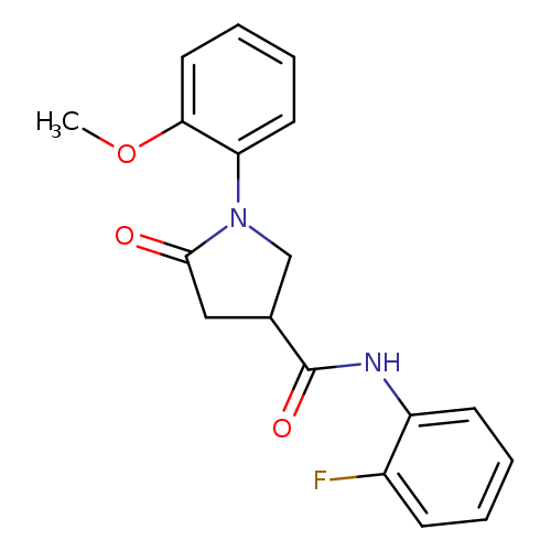 N-(2-fluorophenyl)-1-(2-methoxyphenyl)-5-oxopyrrolidine-3-carboxamide