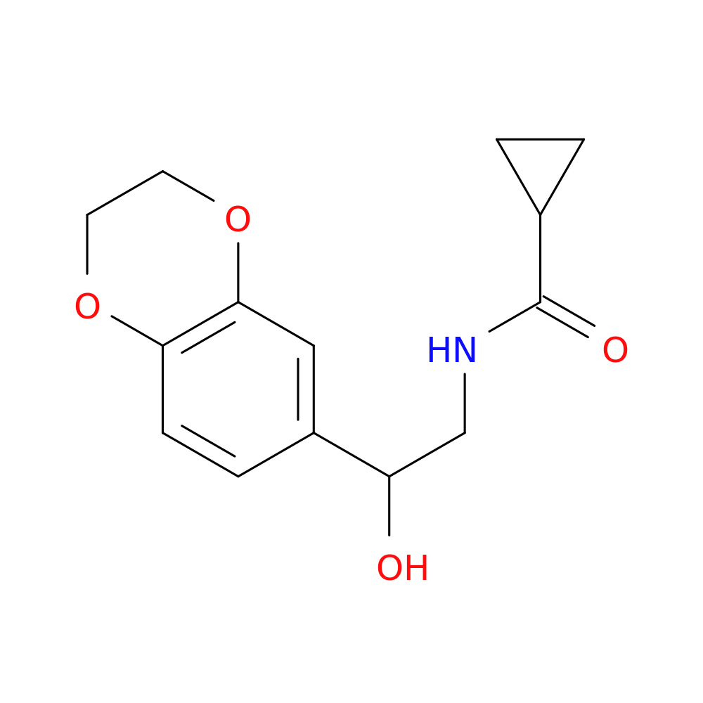 N-[2-(2,3-dihydro-1,4-benzodioxin-6-yl)-2-hydroxyethyl]cyclopropanecarboxamide