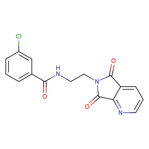 3-chloro-N-(2-{5,7-dioxo-5H,6H,7H-pyrrolo[3,4-b]pyridin-6-yl}ethyl)benzamide