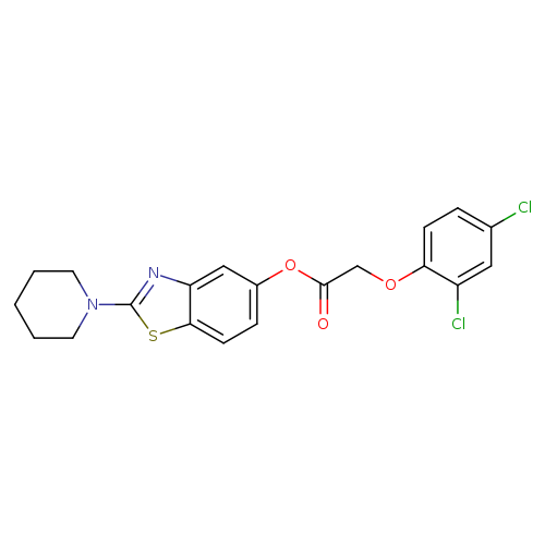 2-(piperidin-1-yl)-1,3-benzothiazol-5-yl 2-(2,4-dichlorophenoxy)acetate