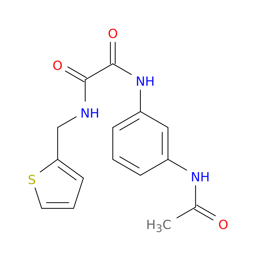 N'-(3-acetamidophenyl)-N-[(thiophen-2-yl)methyl]ethanediamide