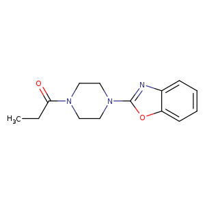 1-[4-(1,3-benzoxazol-2-yl)piperazin-1-yl]propan-1-one
