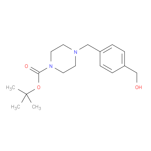 tert-butyl 4-(4-(hydroxymethyl)benzyl)piperazine-1-carboxylate