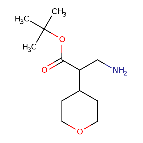 tert-butyl 3-amino-2-(oxan-4-yl)propanoate