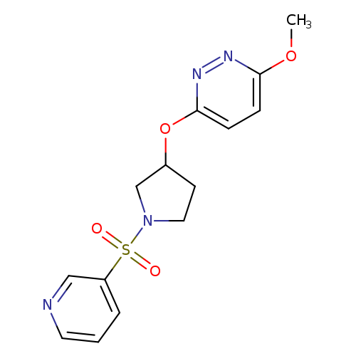 3-methoxy-6-{[1-(pyridine-3-sulfonyl)pyrrolidin-3-yl]oxy}pyridazine
