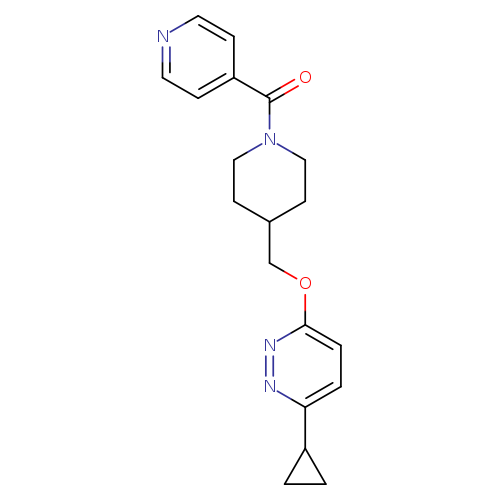 3-cyclopropyl-6-{[1-(pyridine-4-carbonyl)piperidin-4-yl]methoxy}pyridazine