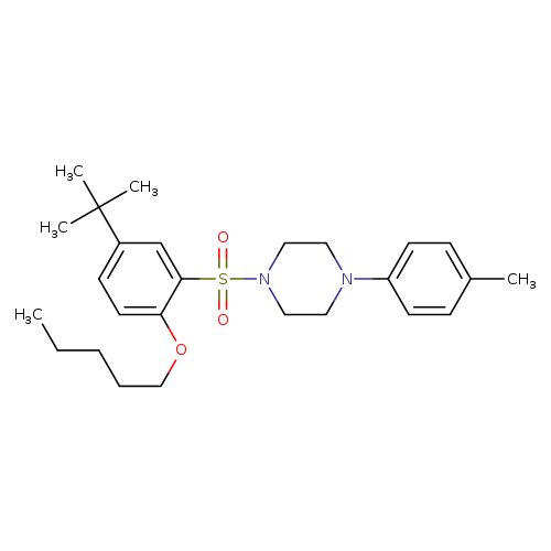 1-[5-tert-butyl-2-(pentyloxy)benzenesulfonyl]-4-(4-methylphenyl)piperazine