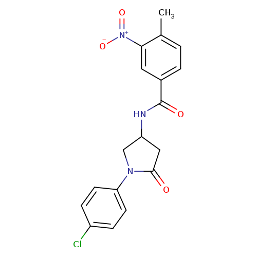 N-[1-(4-chlorophenyl)-5-oxopyrrolidin-3-yl]-4-methyl-3-nitrobenzamide