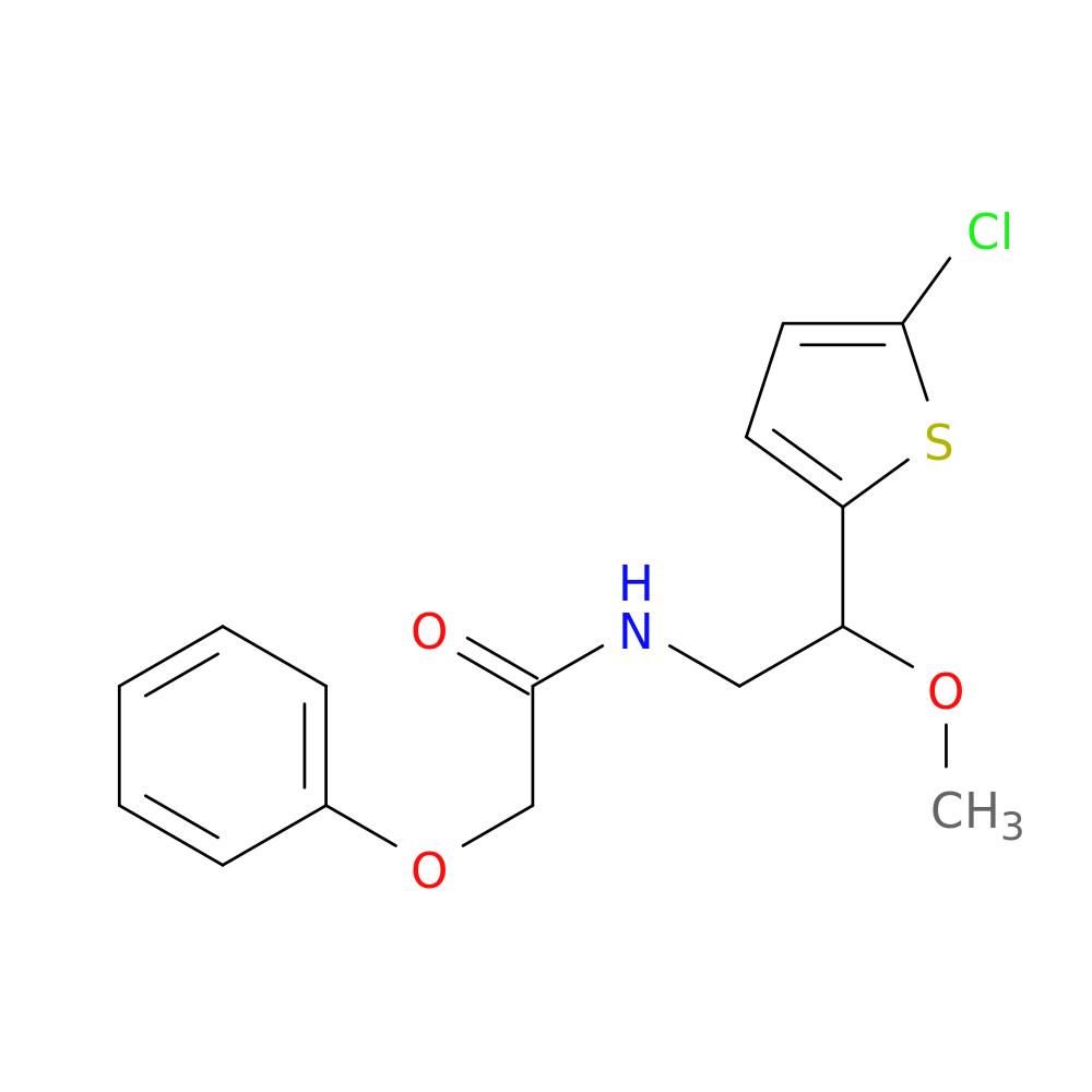 N-[2-(5-chlorothiophen-2-yl)-2-methoxyethyl]-2-phenoxyacetamide
