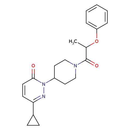 6-cyclopropyl-2-[1-(2-phenoxypropanoyl)piperidin-4-yl]-2,3-dihydropyridazin-3-one