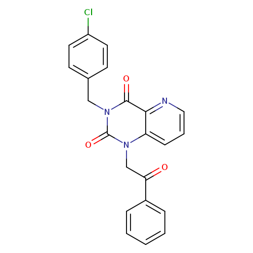 3-[(4-chlorophenyl)methyl]-1-(2-oxo-2-phenylethyl)-1H,2H,3H,4H-pyrido[3,2-d]pyrimidine-2,4-dione