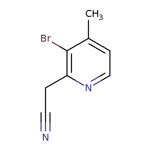 2-(3-bromo-4-methylpyridin-2-yl)acetonitrile