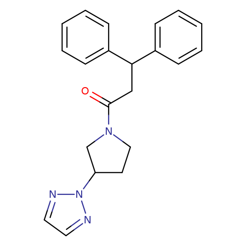 3,3-diphenyl-1-[3-(2H-1,2,3-triazol-2-yl)pyrrolidin-1-yl]propan-1-one