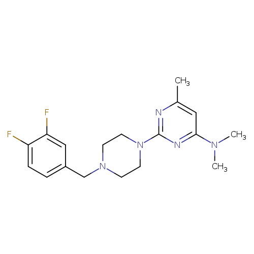 2-{4-[(3,4-difluorophenyl)methyl]piperazin-1-yl}-N,N,6-trimethylpyrimidin-4-amine