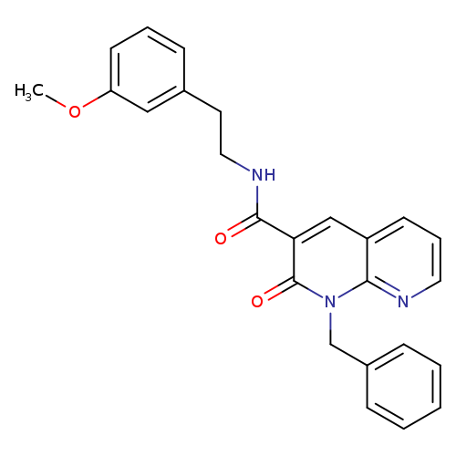 1-benzyl-N-[2-(3-methoxyphenyl)ethyl]-2-oxo-1,2-dihydro-1,8-naphthyridine-3-carboxamide