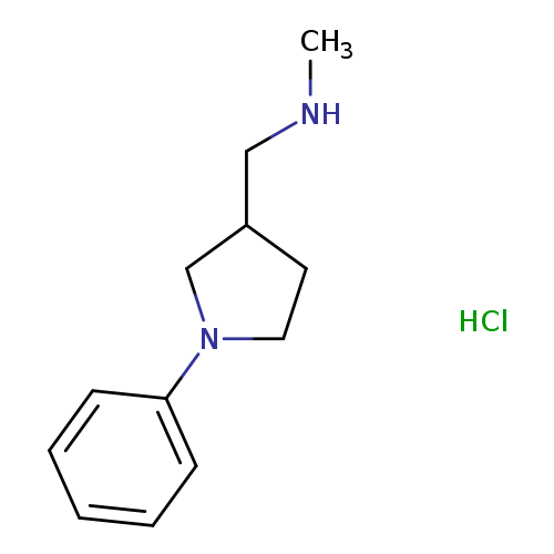 N-methyl-1-(1-phenyl-3-pyrrolidinyl)methanamine hydrochloride