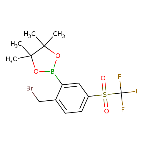 2-Bromomethyl-5-(trifluoromethanesulfonyl)phenylboronic acid pinacol ester