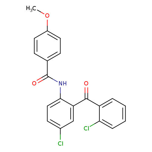 N-[4-chloro-2-(2-chlorobenzoyl)phenyl]-4-methoxybenzamide