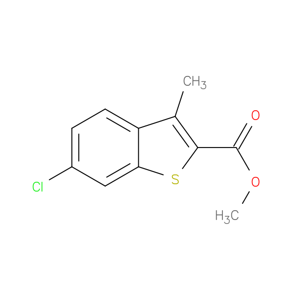 6-Chloro-3-methyl benzothiophene-2-carboxylic acid methyl ester