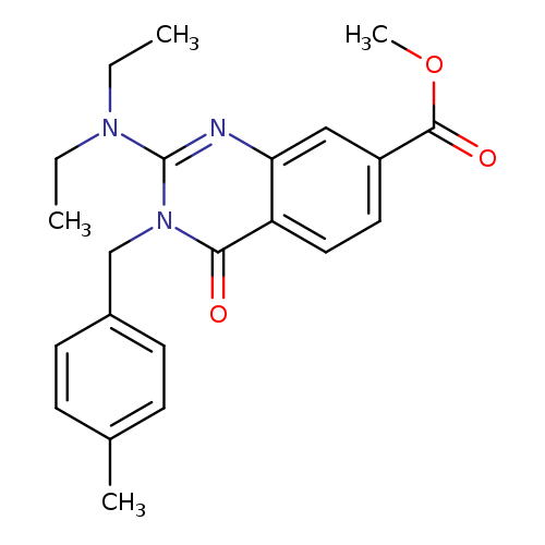 methyl 2-(diethylamino)-3-[(4-methylphenyl)methyl]-4-oxo-3,4-dihydroquinazoline-7-carboxylate