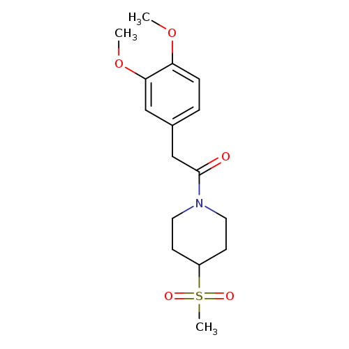 2-(3,4-dimethoxyphenyl)-1-(4-methanesulfonylpiperidin-1-yl)ethan-1-one