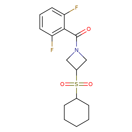 3-(cyclohexanesulfonyl)-1-(2,6-difluorobenzoyl)azetidine