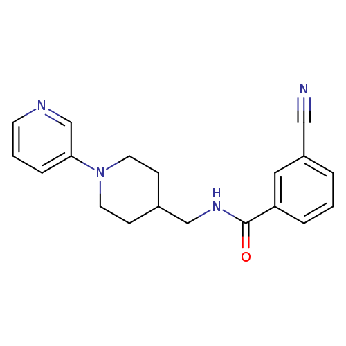 3-cyano-N-{[1-(pyridin-3-yl)piperidin-4-yl]methyl}benzamide