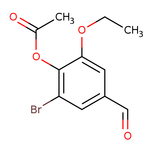 2-Bromo-6-ethoxy-4-formylphenyl acetate