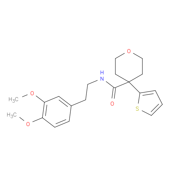 N-[2-(3,4-dimethoxyphenyl)ethyl]-4-(thiophen-2-yl)oxane-4-carboxamide