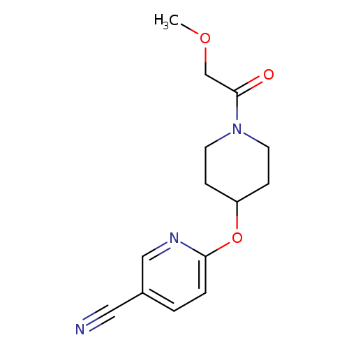 6-{[1-(2-methoxyacetyl)piperidin-4-yl]oxy}pyridine-3-carbonitrile