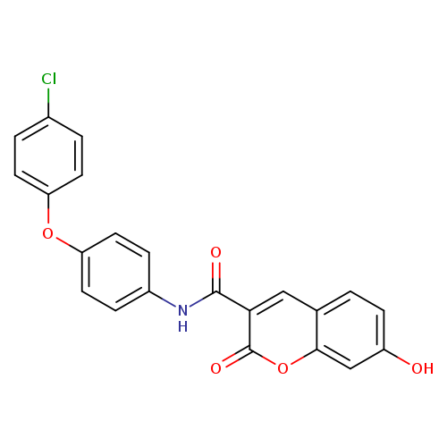 N-[4-(4-chlorophenoxy)phenyl]-7-hydroxy-2-oxo-2H-chromene-3-carboxamide
