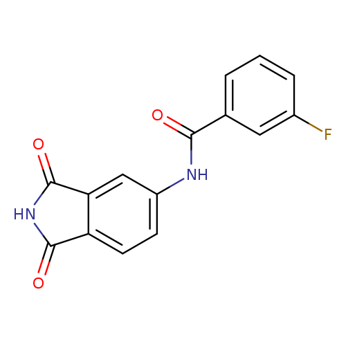 N-(1,3-dioxo-2,3-dihydro-1H-isoindol-5-yl)-3-fluorobenzamide