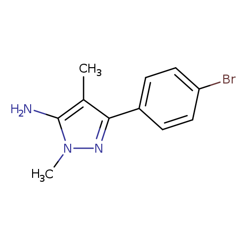 3-(4-bromophenyl)-1,4-dimethyl-1H-pyrazol-5-amine