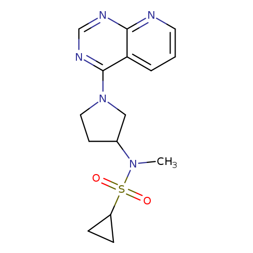 N-methyl-N-(1-{pyrido[2,3-d]pyrimidin-4-yl}pyrrolidin-3-yl)cyclopropanesulfonamide