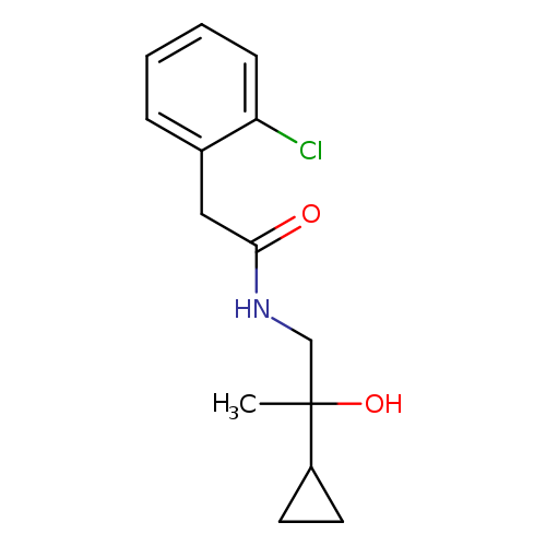 2-(2-chlorophenyl)-N-(2-cyclopropyl-2-hydroxypropyl)acetamide