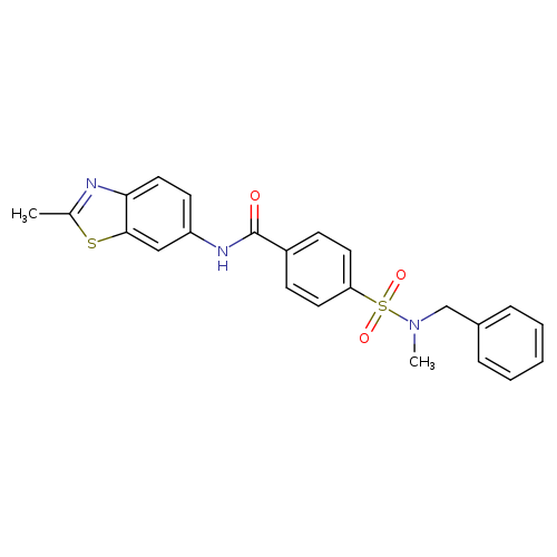 4-[benzyl(methyl)sulfamoyl]-N-(2-methyl-1,3-benzothiazol-6-yl)benzamide