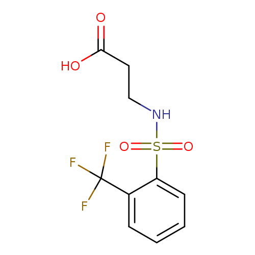 3-[2-(trifluoromethyl)benzenesulfonamido]propanoic acid