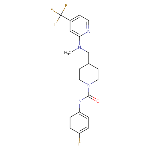 N-(4-fluorophenyl)-4-({methyl[4-(trifluoromethyl)pyridin-2-yl]amino}methyl)piperidine-1-carboxamide