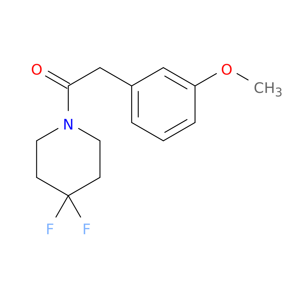 1-(4,4-difluoropiperidin-1-yl)-2-(3-methoxyphenyl)ethan-1-one