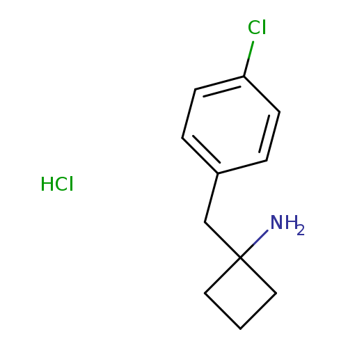 1-[(4-chlorophenyl)methyl]cyclobutan-1-amine hydrochloride